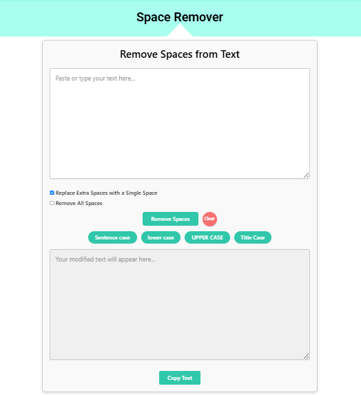 Remove Space Tool