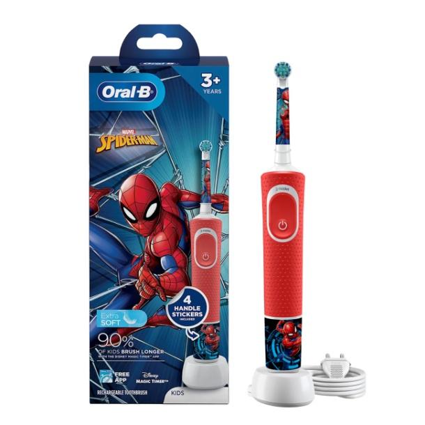 Oral B Kids Spiderman Rechargeable Electric Toothbrush