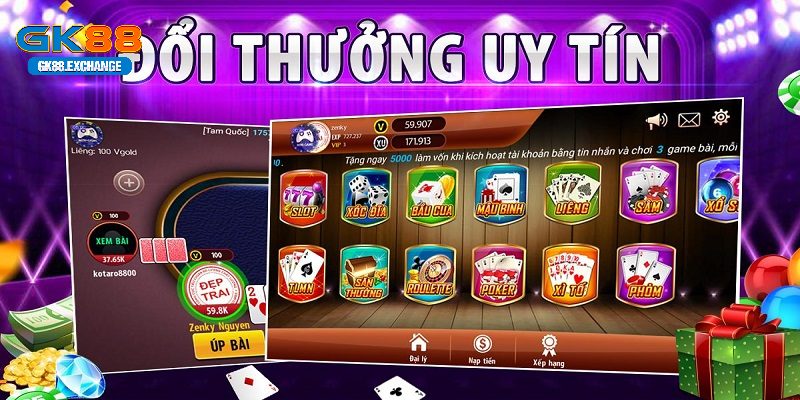 Cách chơi một số tựa game bài đổi thưởng tại GK88