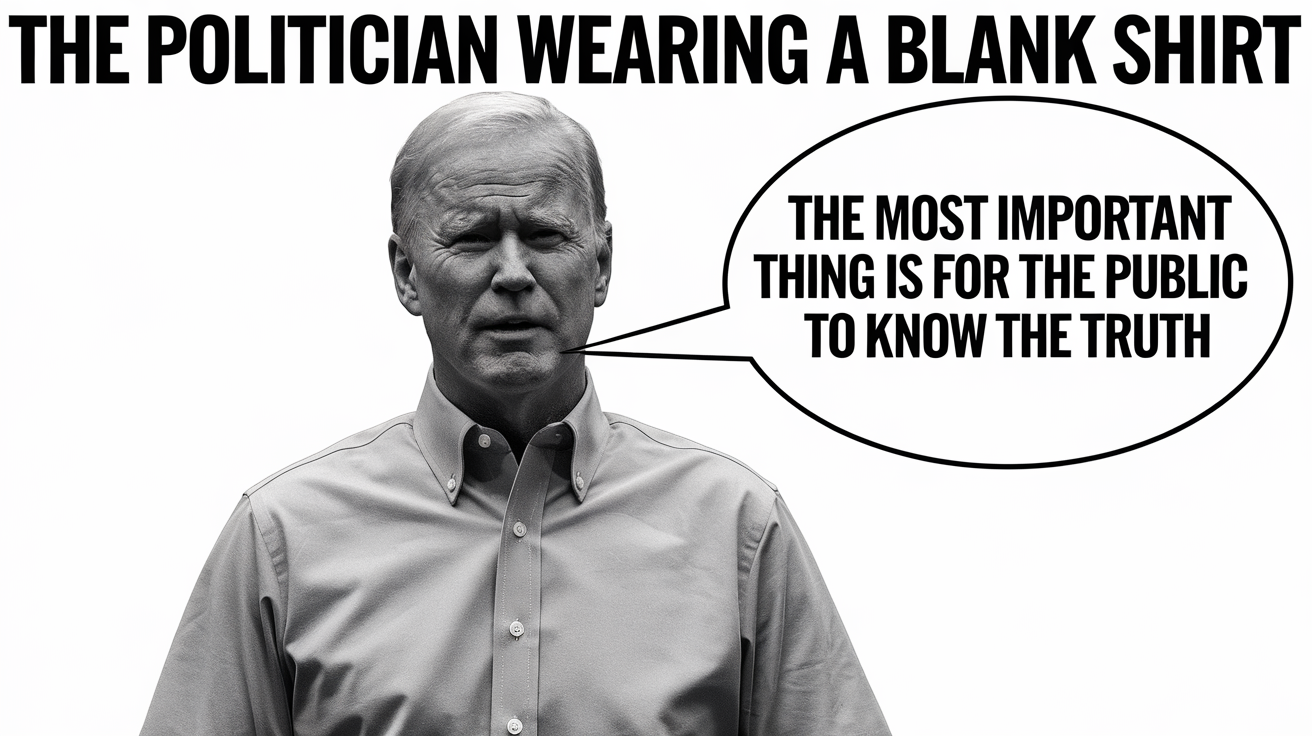 Politician Wearing Blank Shirt Meme Generator