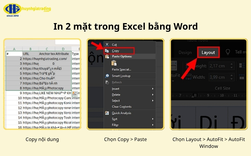 cách in 2 mặt trong excel bằng word