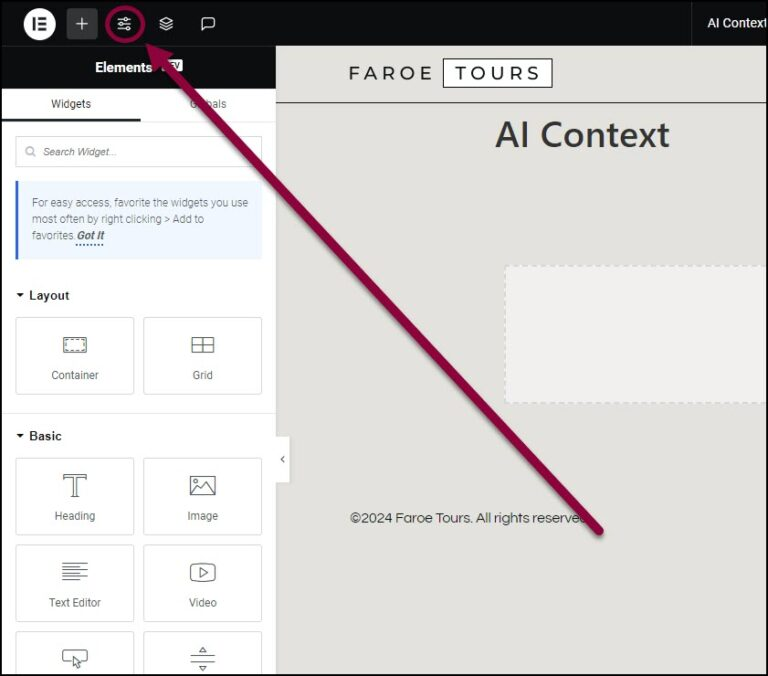 Set AI Context in Elemento-axiabits