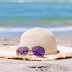 WOMEN BEACH HAT WITH SUNGLASSES