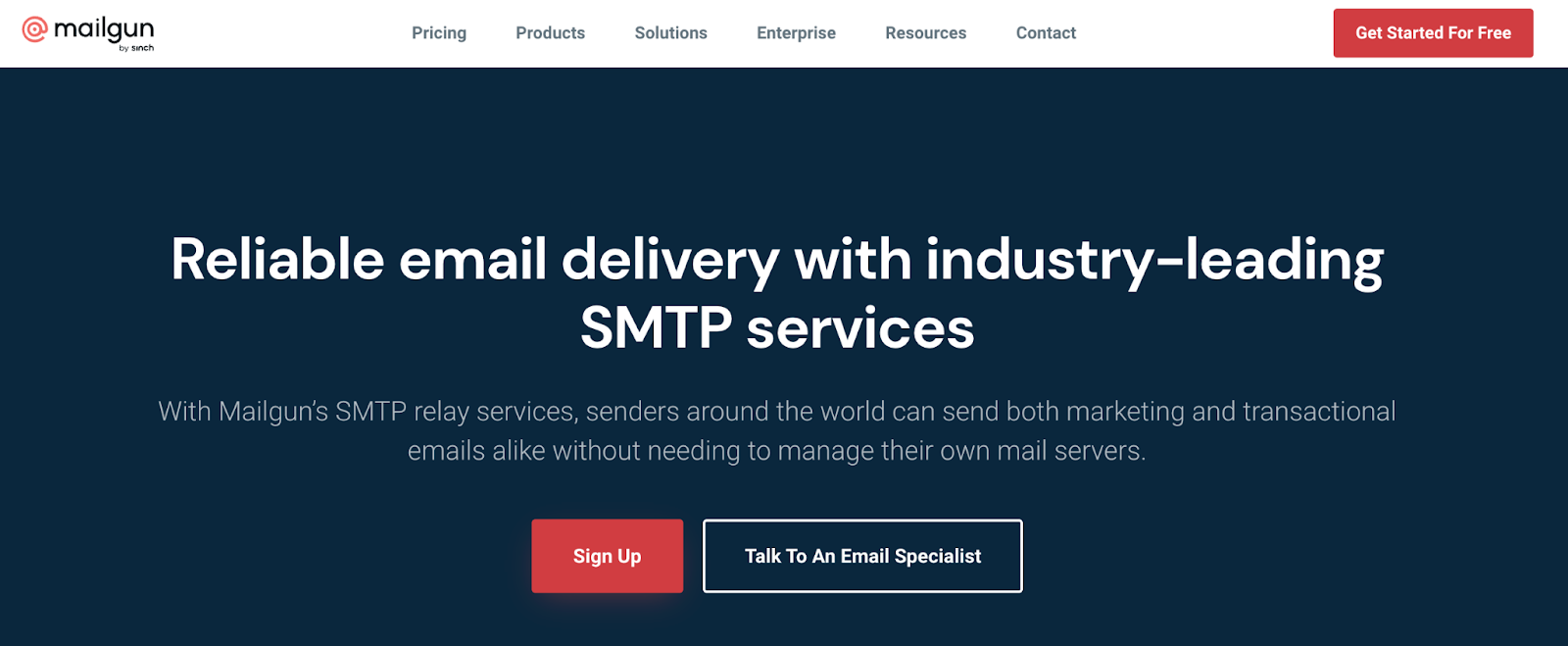 Mailgun SMTP service