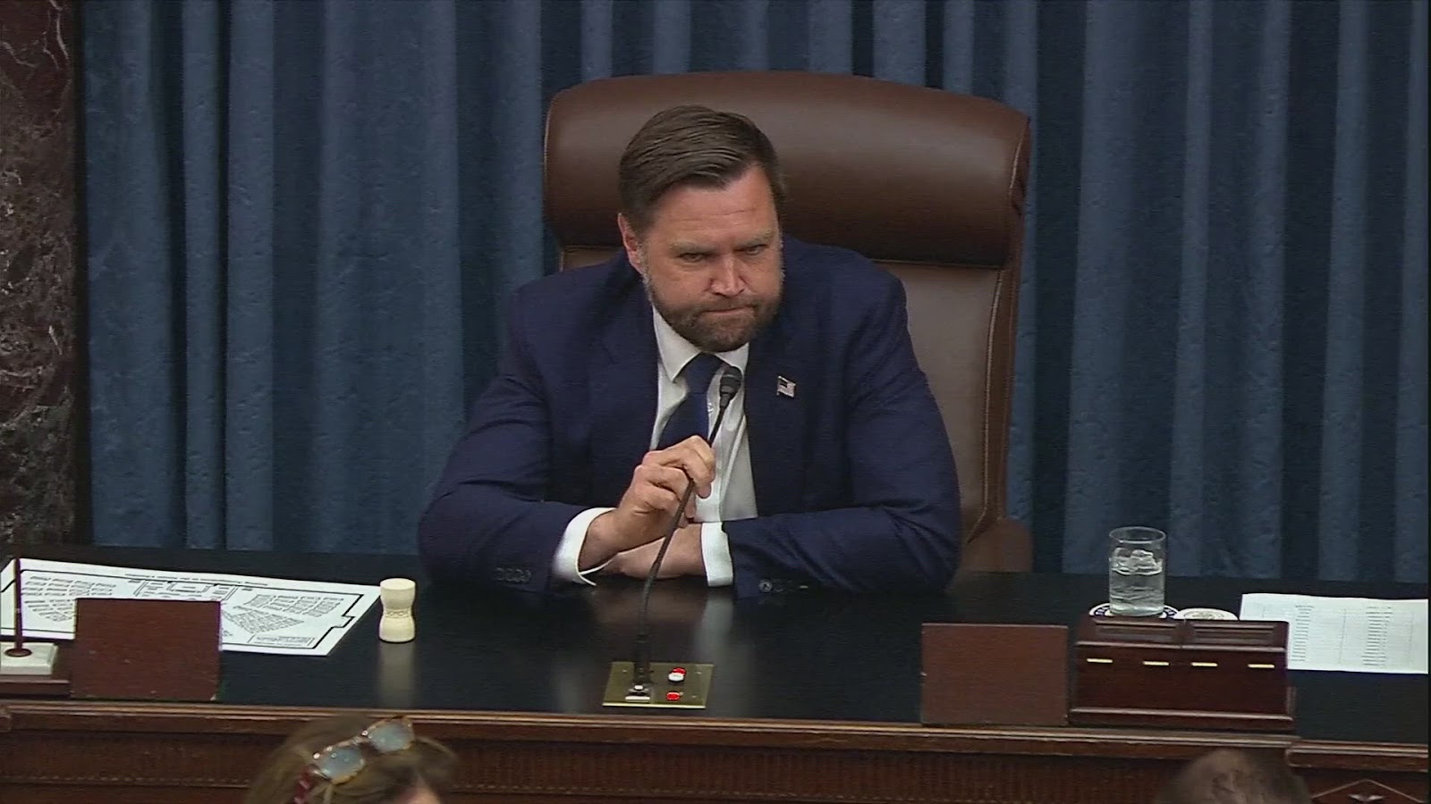 Vice President JD Vance casting tie-breaking vote