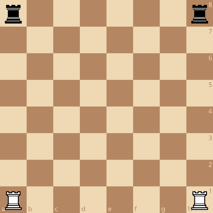 Step 1: Rooks in the Corners