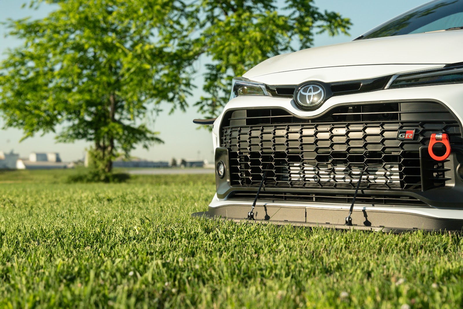 Front splitter on Toyota GR Corolla