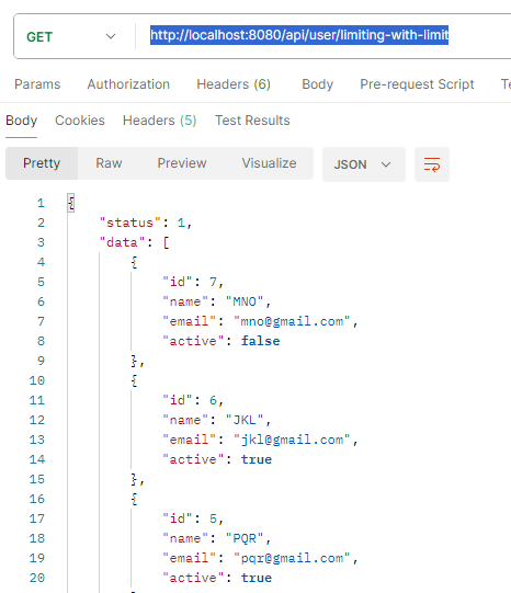 Limiting query results in JPA Repository using Spring Boot