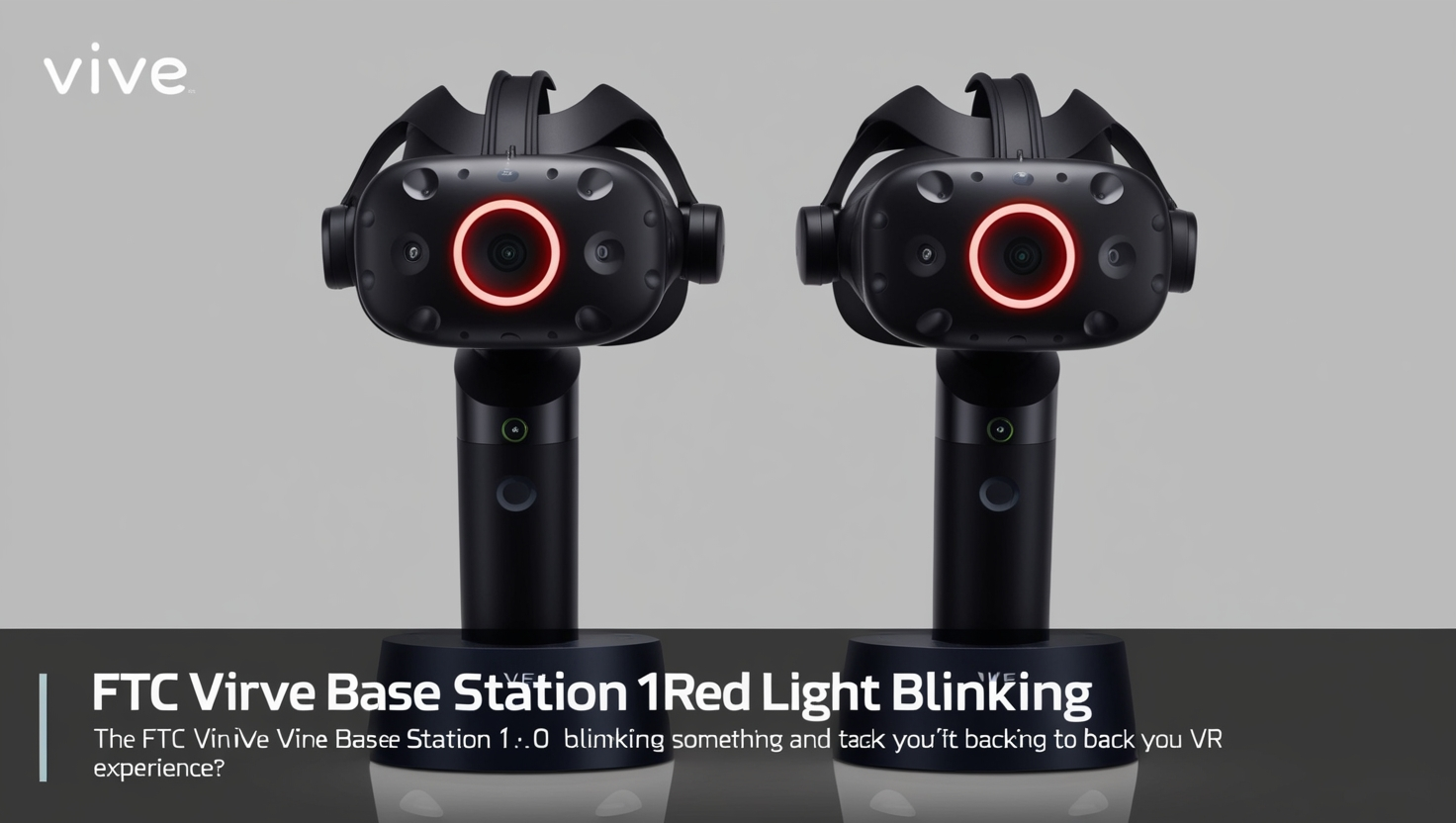 FTC Vive Base Station 1.0 red light blinking