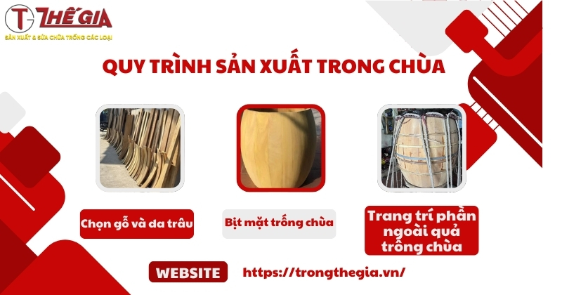 Trống chùa đường kính 1m 2