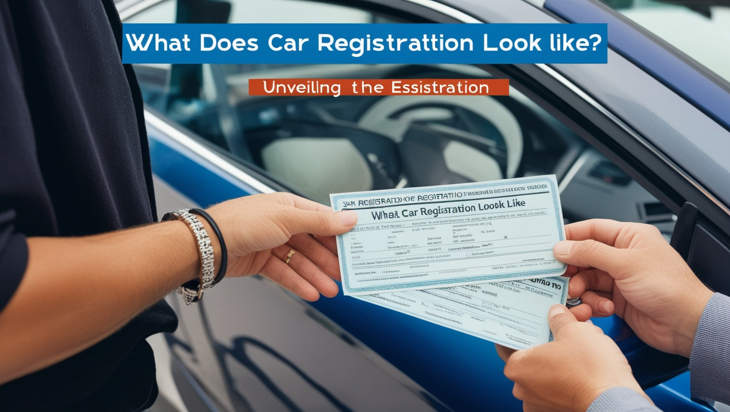 what does car registration look like​