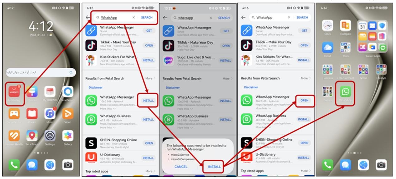 can huawei use whatsapp