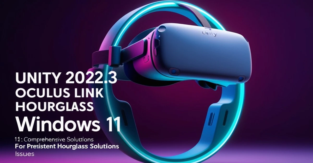 Unity 2022.3 Oculus Link Constant Hourglass Windows 11