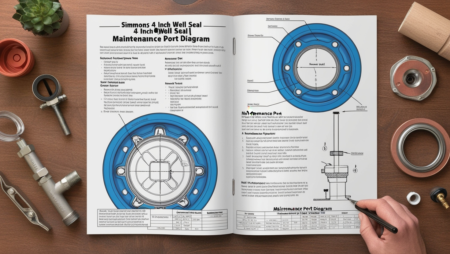 Simmons 4 Inch Well Seal Maintenance Port Diagram