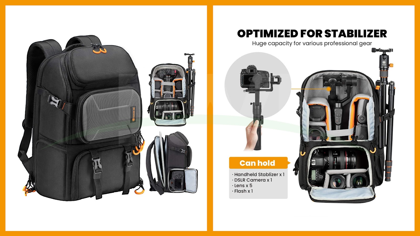 backpack with tripod holder images 5