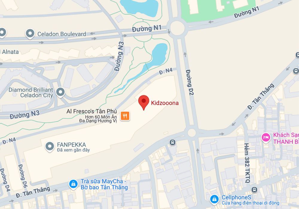 Vị trí của Molly Fantasy (nay là Kidzooona) trên bản đồ (Ảnh: Google Maps)