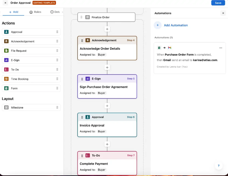 Moxo workflow automation