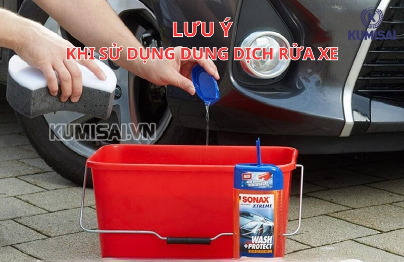 Nên pha nước rửa xe theo đúng tỷ lệ nhà sản xuất khuyến cáo