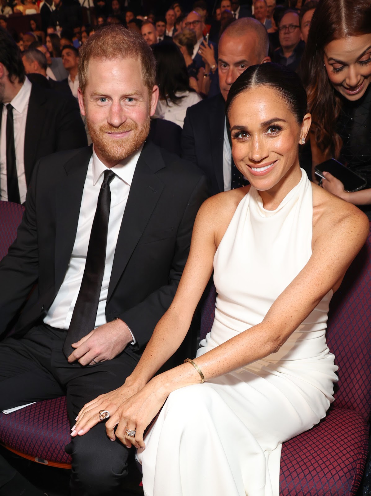 Une photo de Prince Harry et de Meghan Markle.