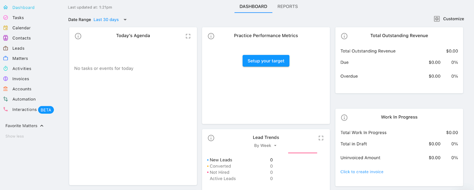 lawcus software interface screenshot