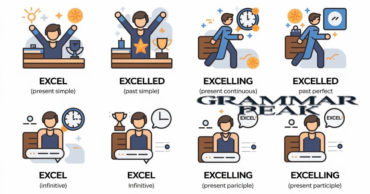 Tenses of the Verb ‘Excel’ with Examples