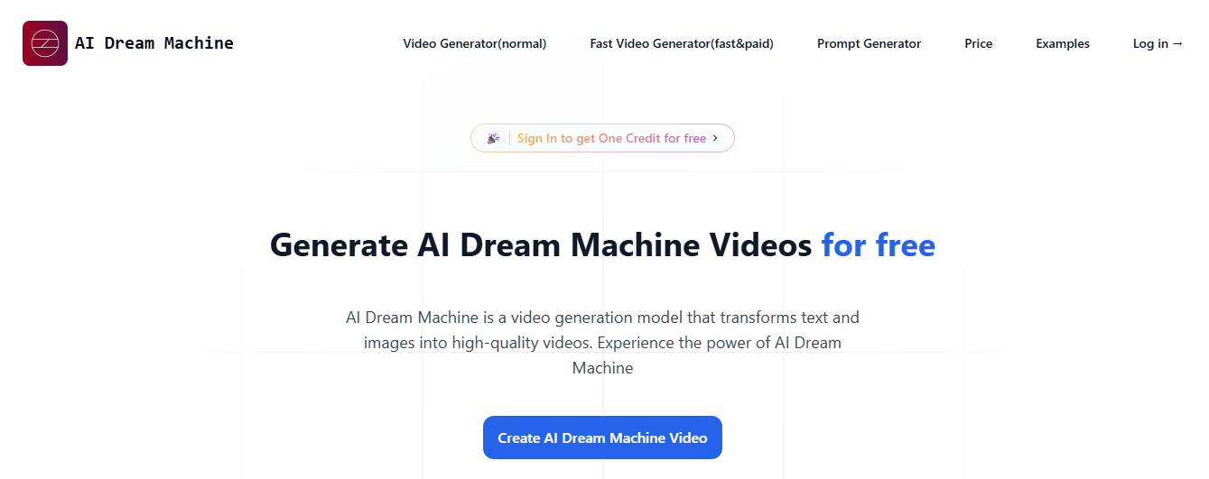 AI Dream Machine