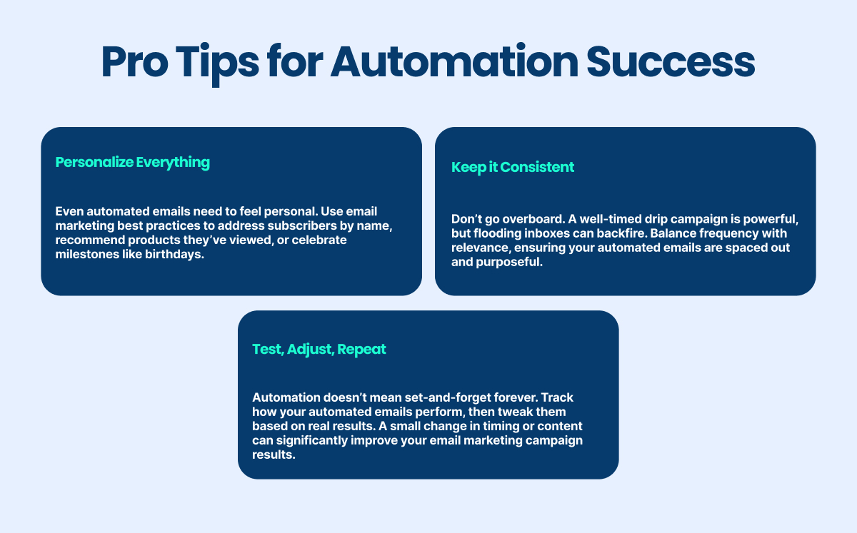 pro tips for automation success