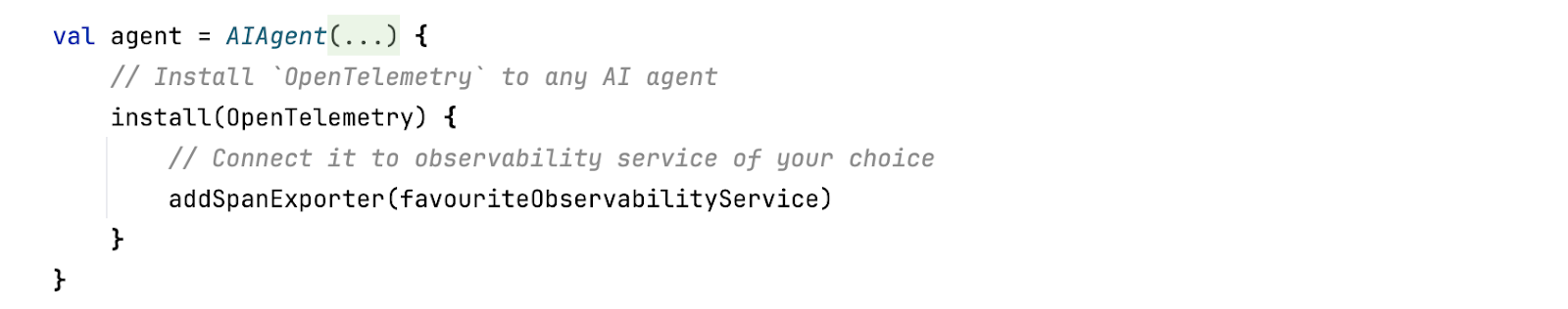 Native OpenTelemetry support