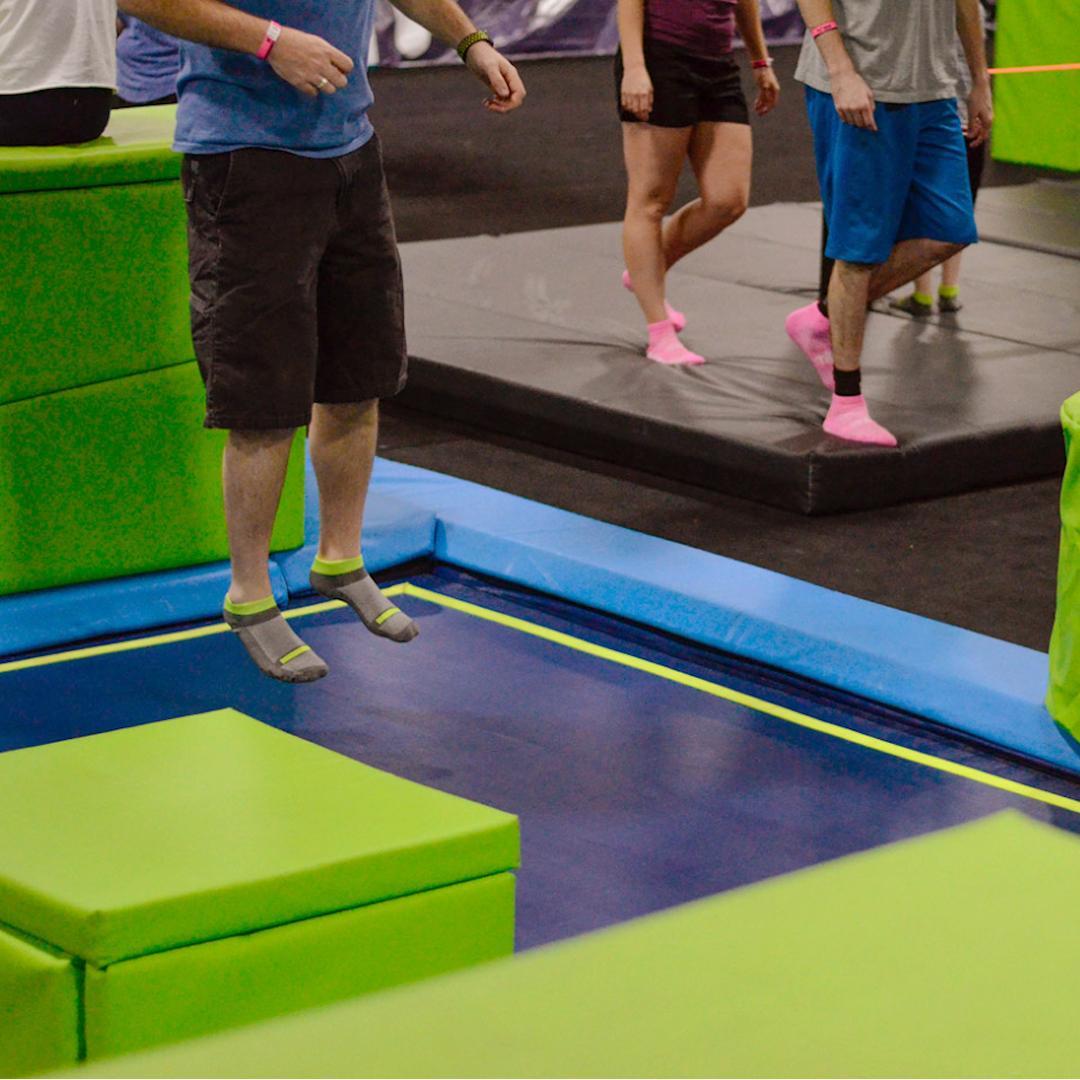 Wear Trampoline Socks - trampoline park safety tips