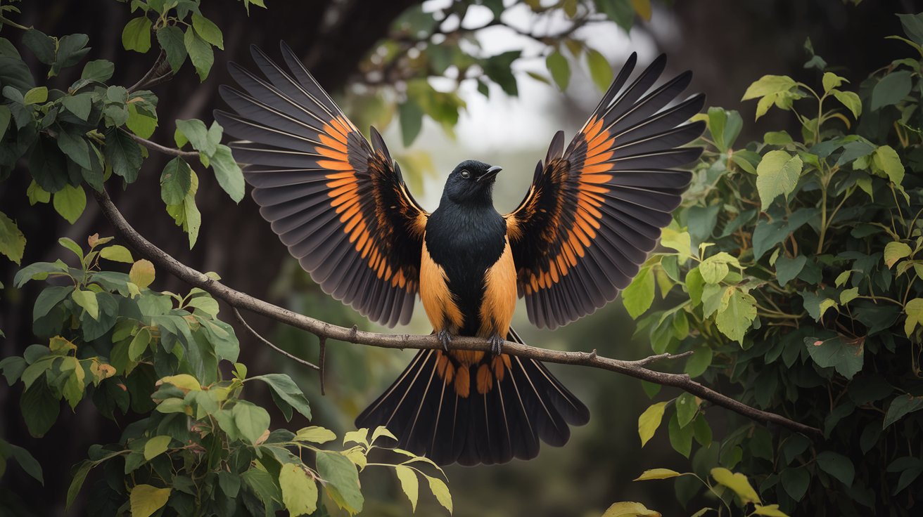 Black and Orange Bird Spiritual Meaning