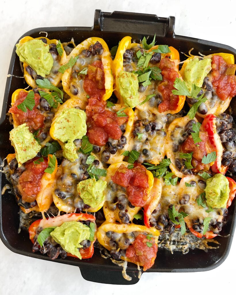 Bean Pepper Nachos | Healthy Snacks To Pack For Lunch