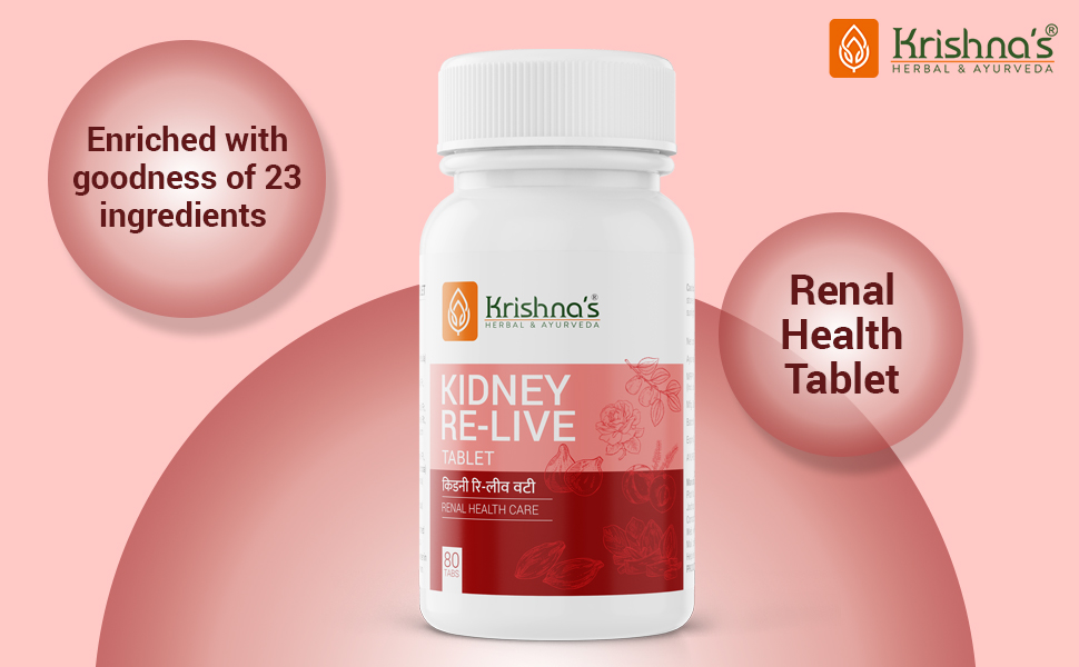 Buy Ayurvedic Products for Kidney Stone Relief - Image of Krishna's Kidney Re-live Table