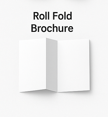 illustration of Roll Fold Brochure