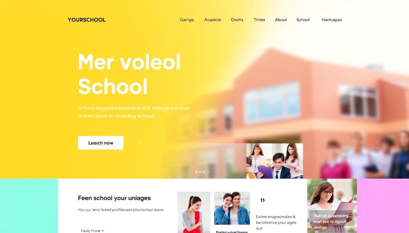Where can I find web design services for a school website?