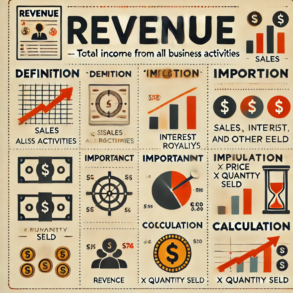 Difference between Revenue and Sales