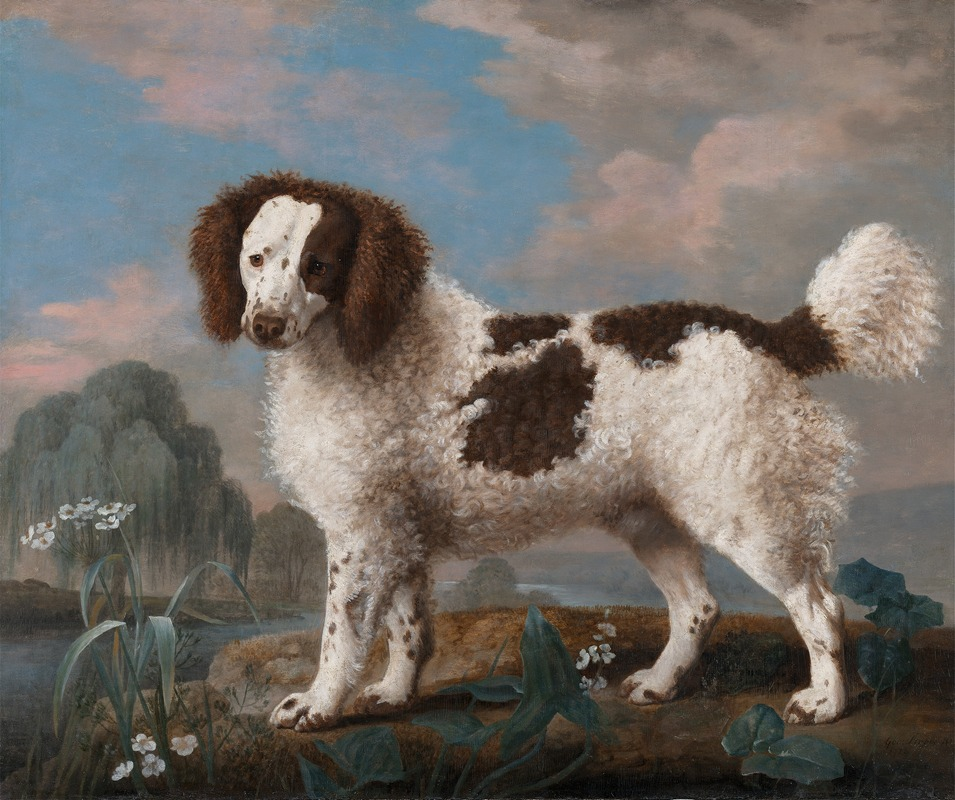 a painting by George Stubbs, who was known for his custom dog portraits made for pet owners of their beloved pets