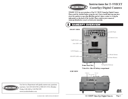 Moultrie digital spy cam factory D55IR