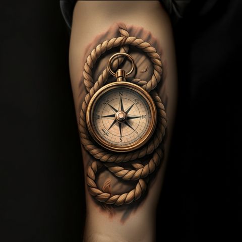 Nautical Rope Tattoo