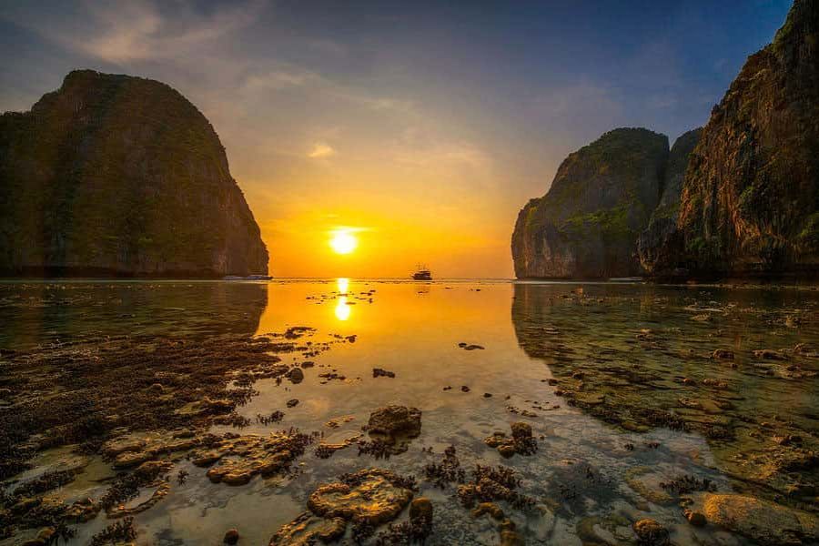 Koh Phi Phi’s viewpoint offers a panoramic view of the island’s twin bays.