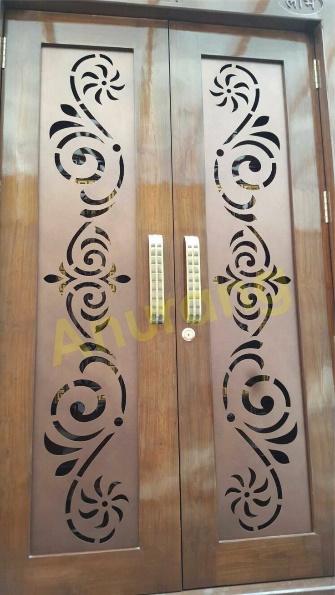 Laser cut double safety door design