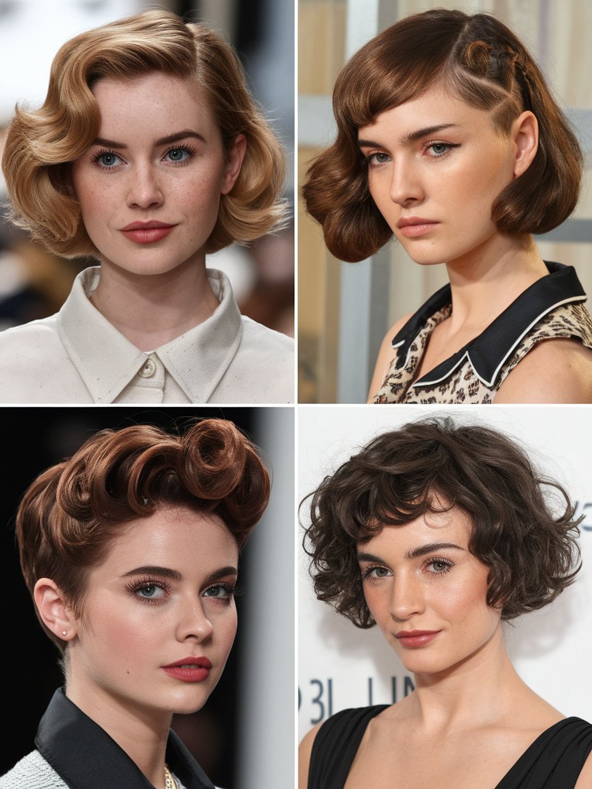 6. Short Retro Hairstyles