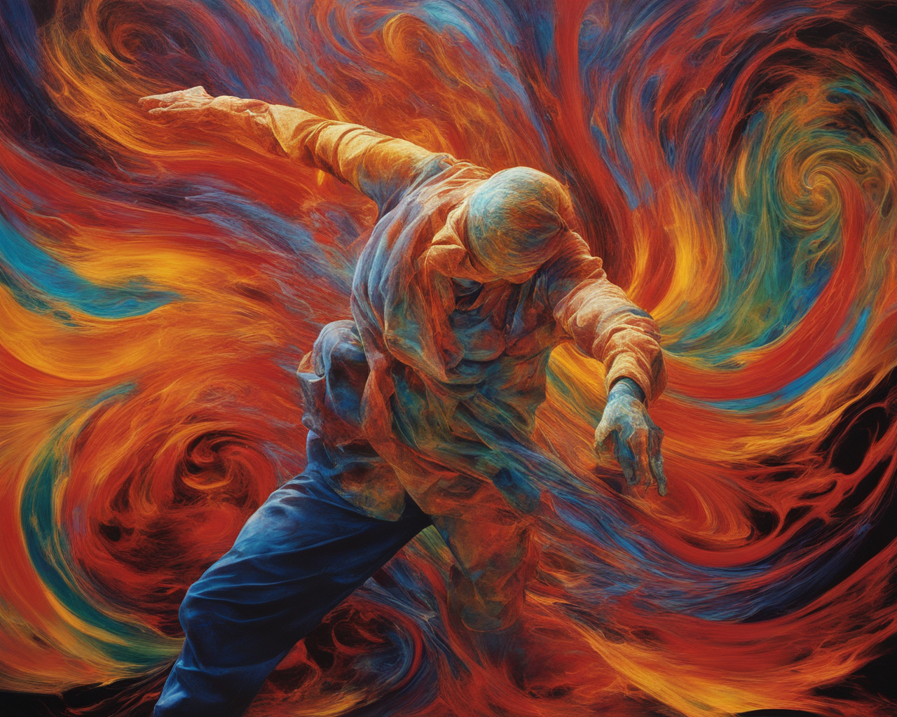 A person dancing in a colorful swirl

AI-generated content may be incorrect.