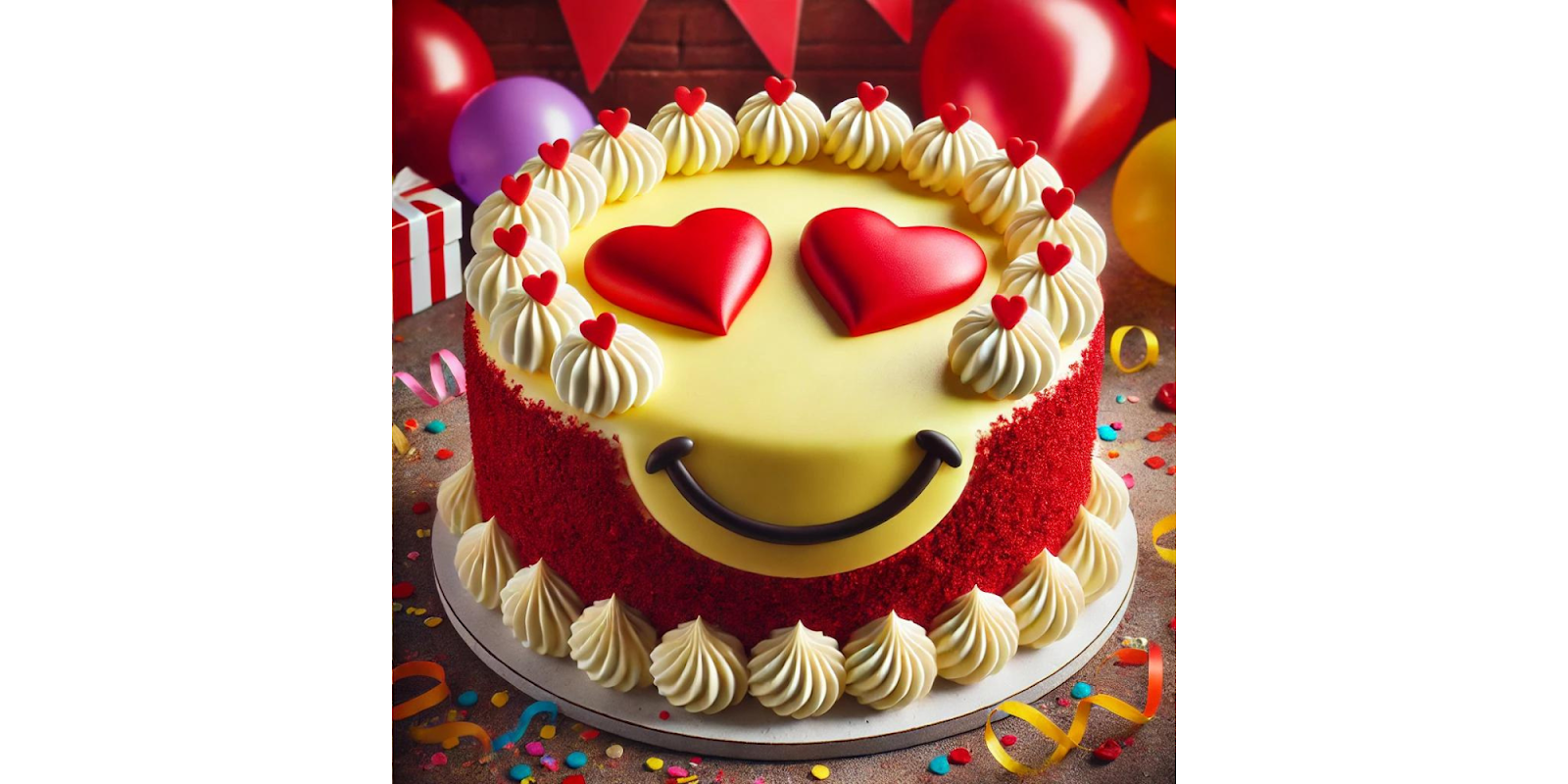 2. Emoji-Themed Smiley Cake Design