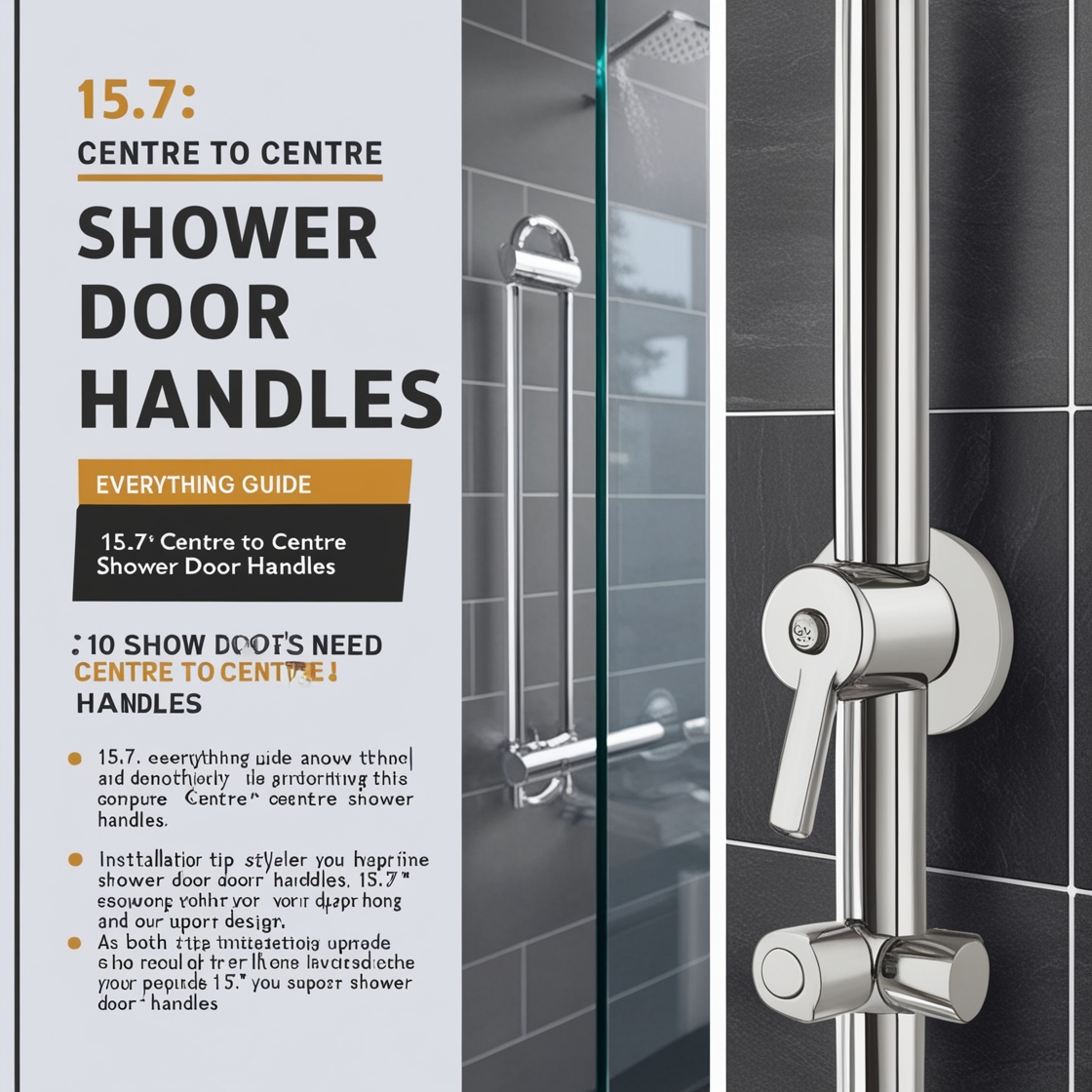 15.7: centre to Center shower door handles