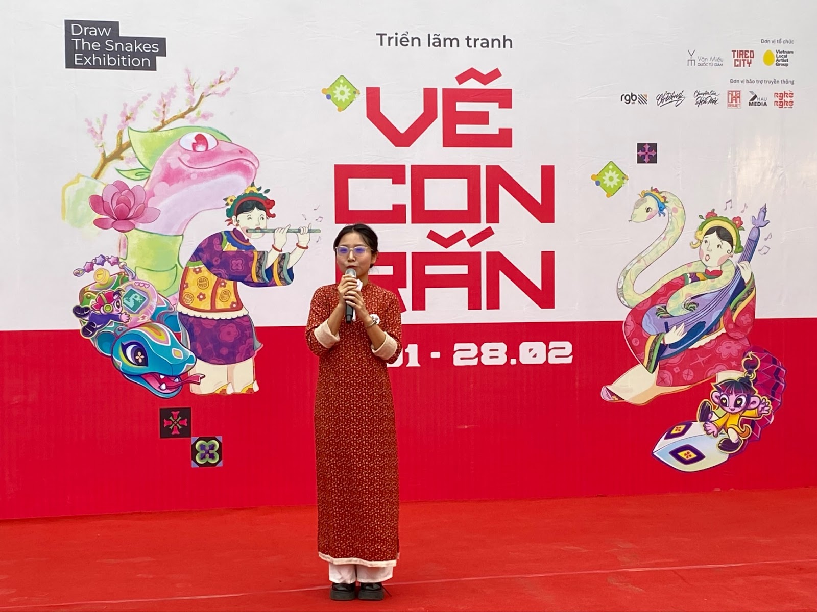 Sáng tạo hình tượng linh vật năm 2025 với triển lãm “Vẽ con Rắn” - Ảnh 2.