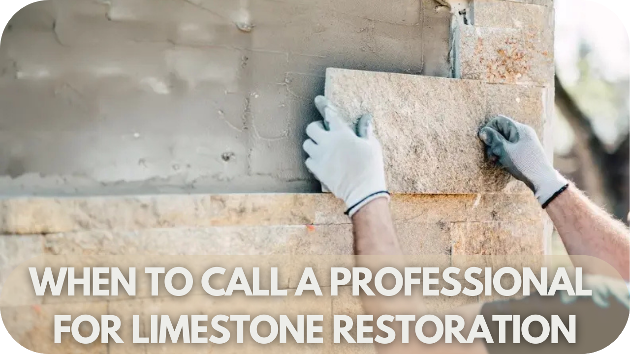 Know when to seek professional help for limestone restoration.