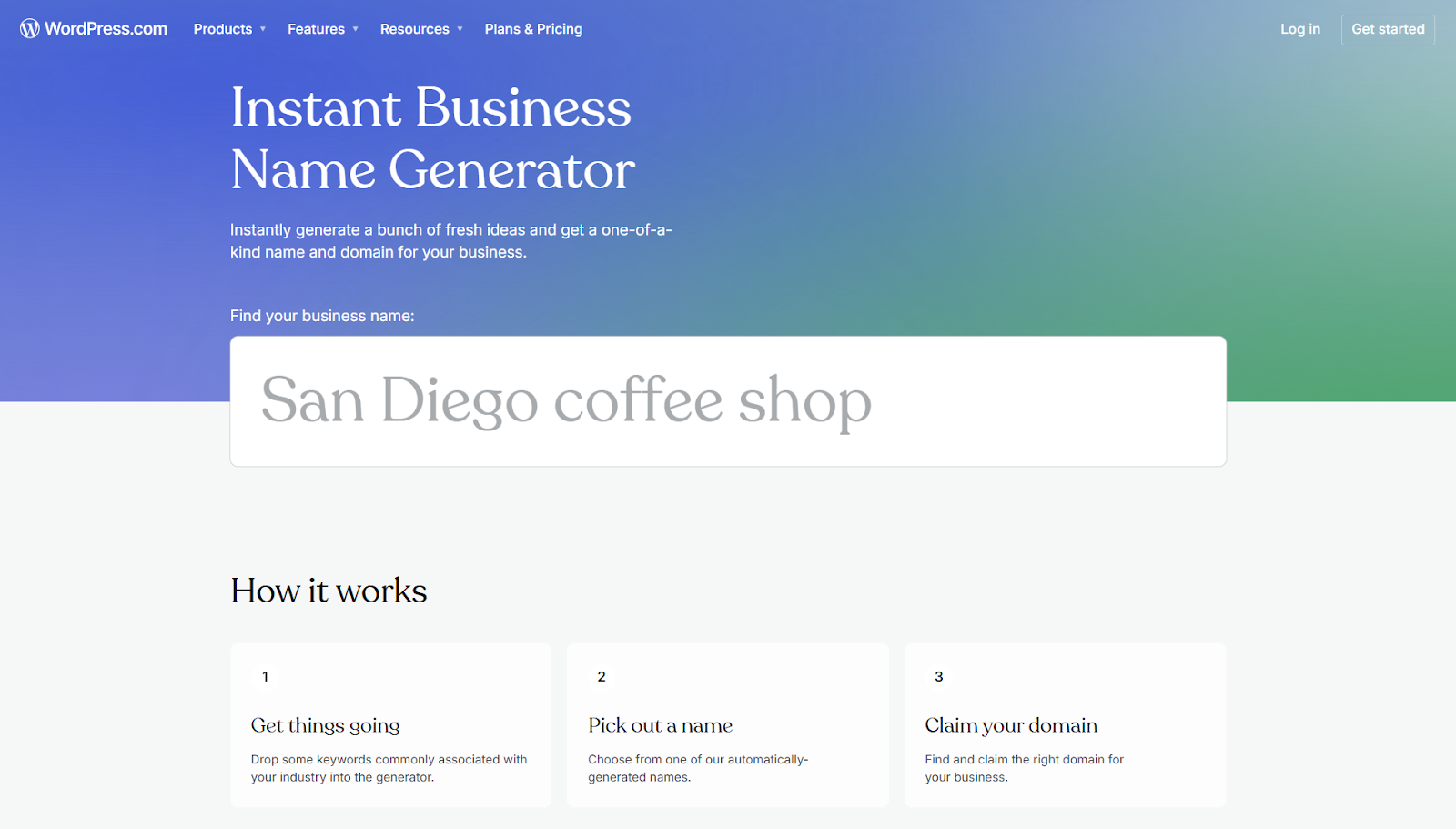 WordPress Business Name Generator