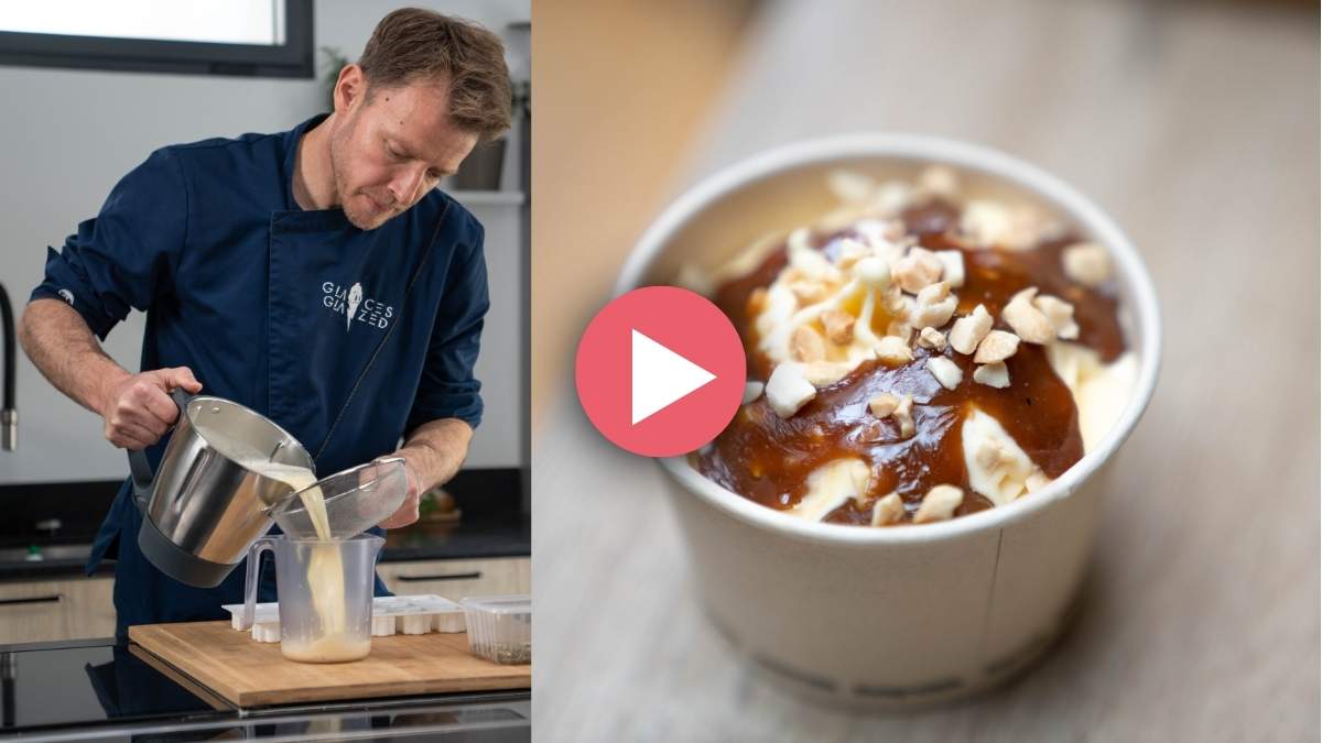 Parfait glacé sunday, un dessert végétarien de Noël