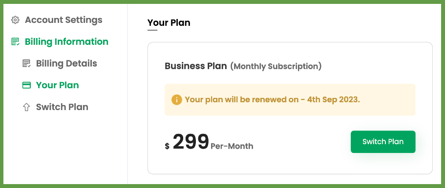 WATI chatbot service provider pricing page.