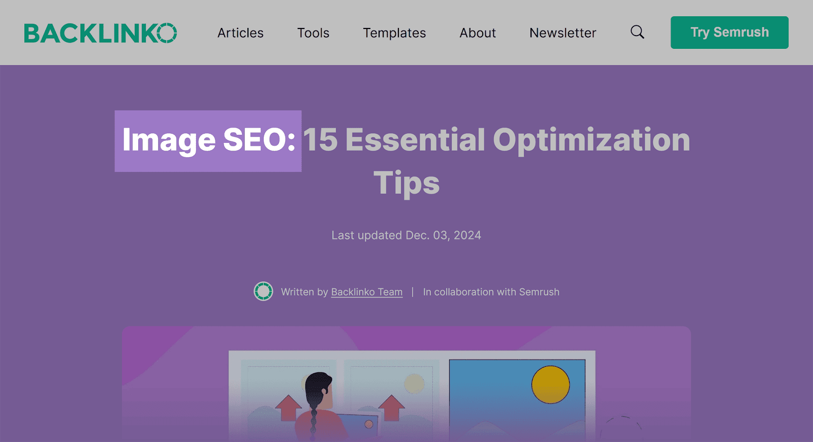 Backlinko – Image SEO – Highlighted